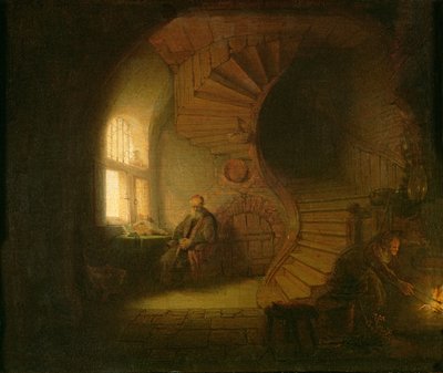 Filosofo, pensieroso da Rembrandt van Rijn